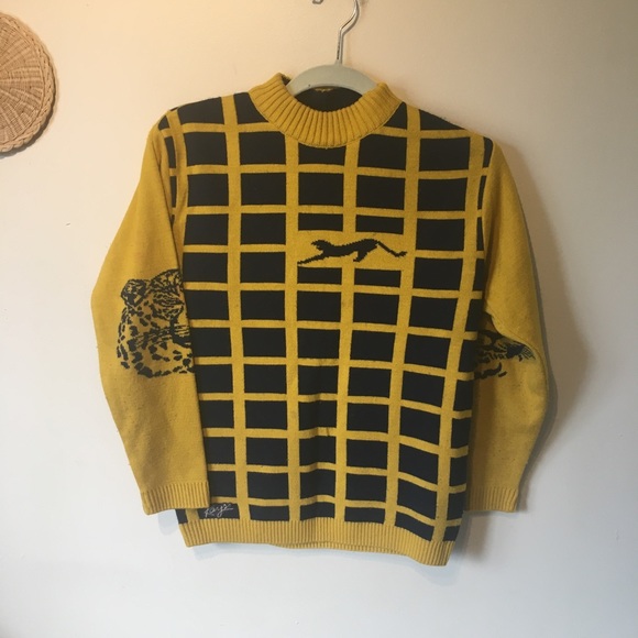 Vtg kayson size small cheetah/tiger design sweats - Picture 1 of 7